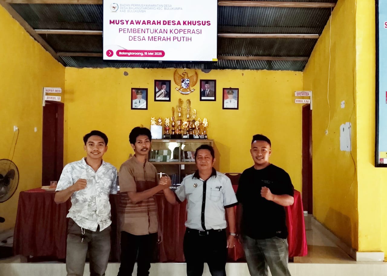 Pembentukan Koperasi Desa Merah Putih Balangtaroang Bulukumpa