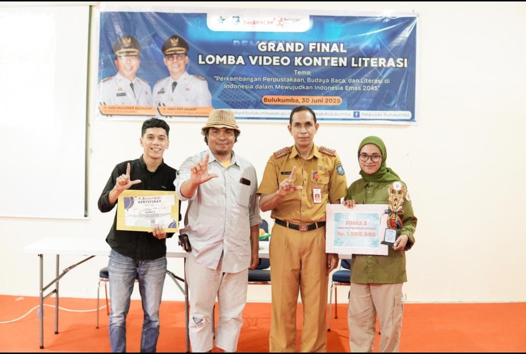 Karang Taruna Insan Cita Balangtaroang Raih Juara 3 Lomba Konten Video Literasi
